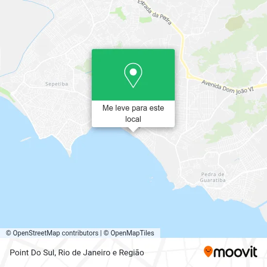 Point Do Sul mapa