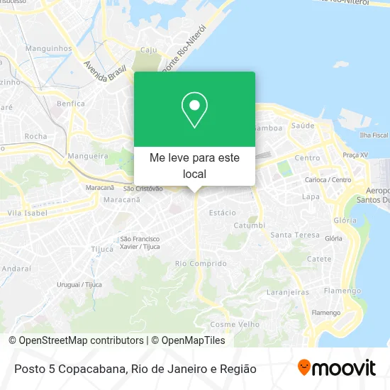 Posto 5 Copacabana mapa