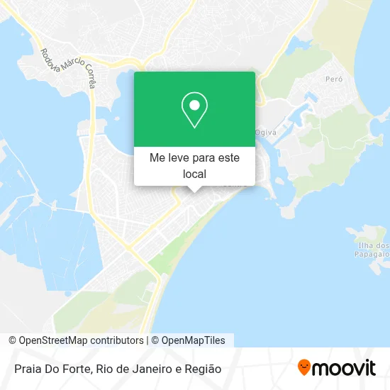 Praia Do Forte mapa