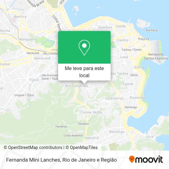 Fernanda Mini Lanches mapa