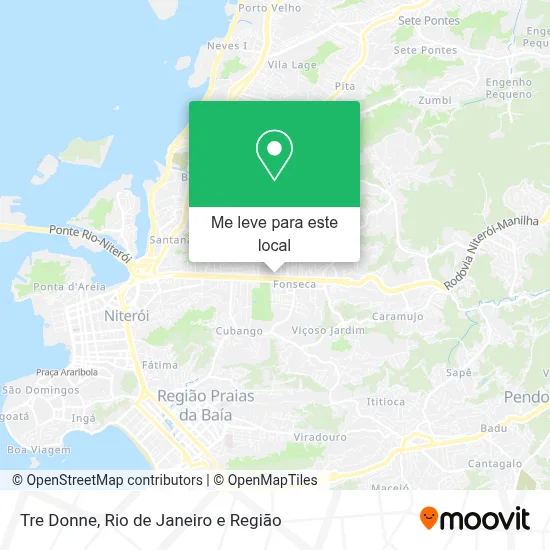 Tre Donne mapa