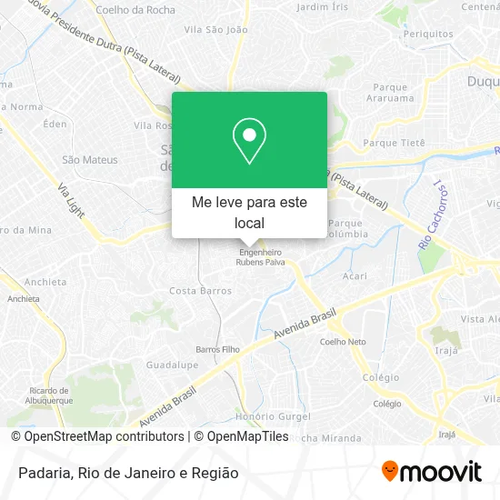 Padaria mapa