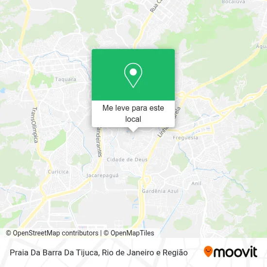 Praia Da Barra Da Tijuca mapa