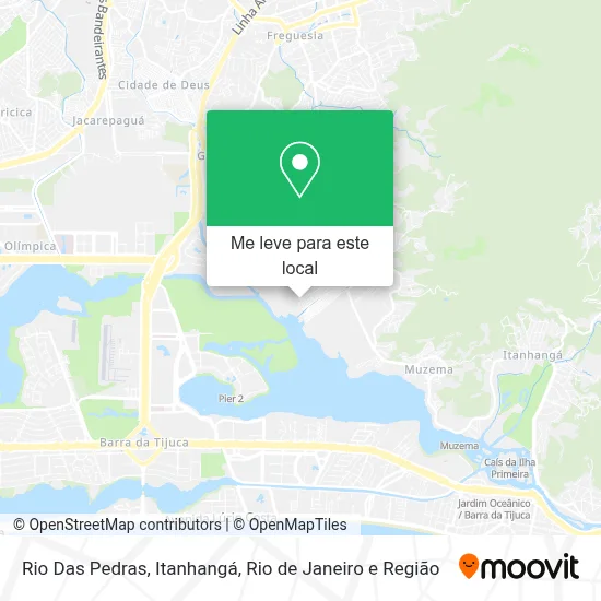 Rio Das Pedras, Itanhangá mapa