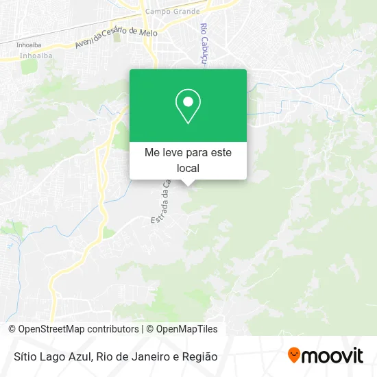 Sítio Lago Azul mapa