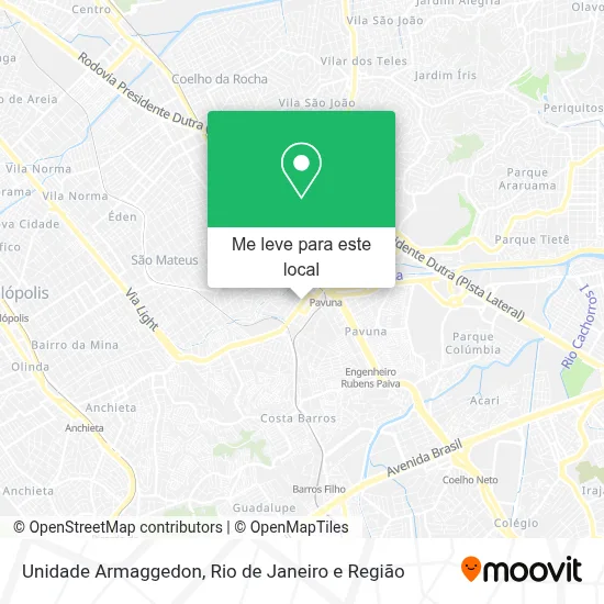 Unidade Armaggedon mapa