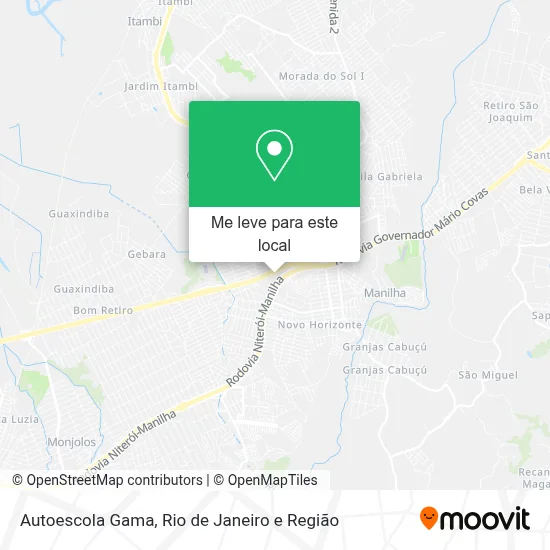 Autoescola Gama mapa