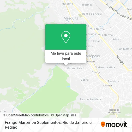 Frango Maromba Suplementos mapa