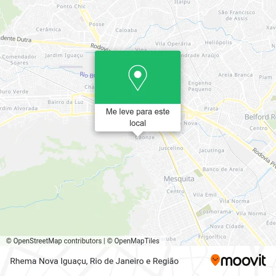 Rhema Nova Iguaçu mapa