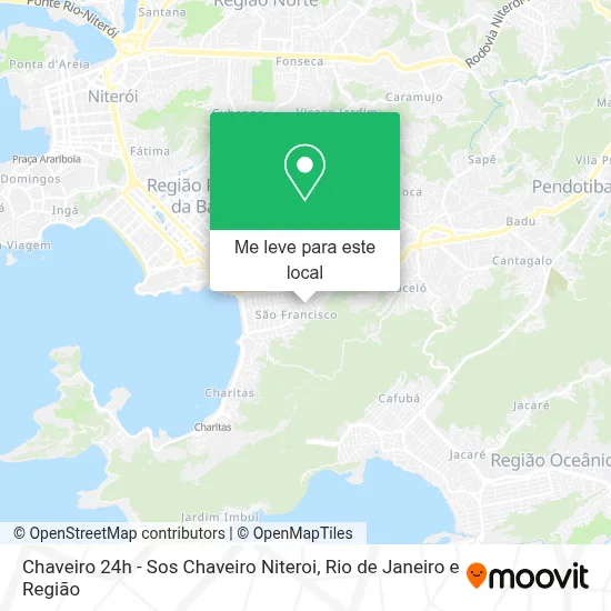 Chaveiro 24h - Sos Chaveiro Niteroi mapa