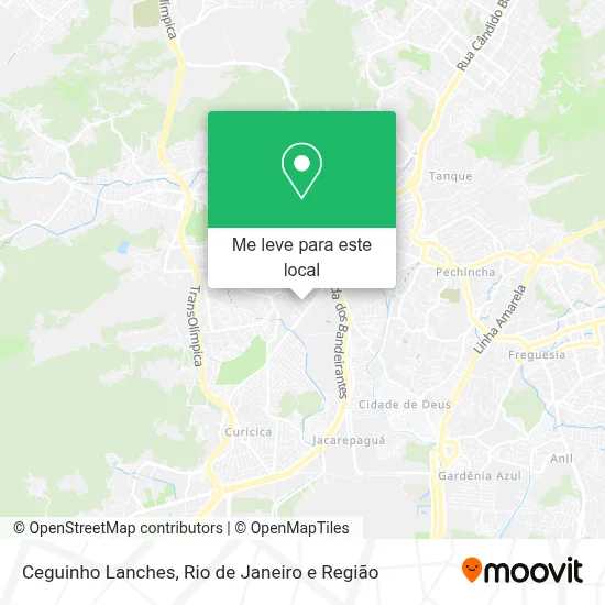 Ceguinho Lanches mapa