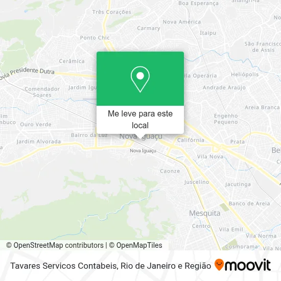 Tavares Servicos Contabeis mapa