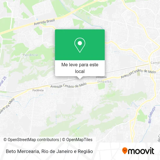 Beto Mercearia mapa