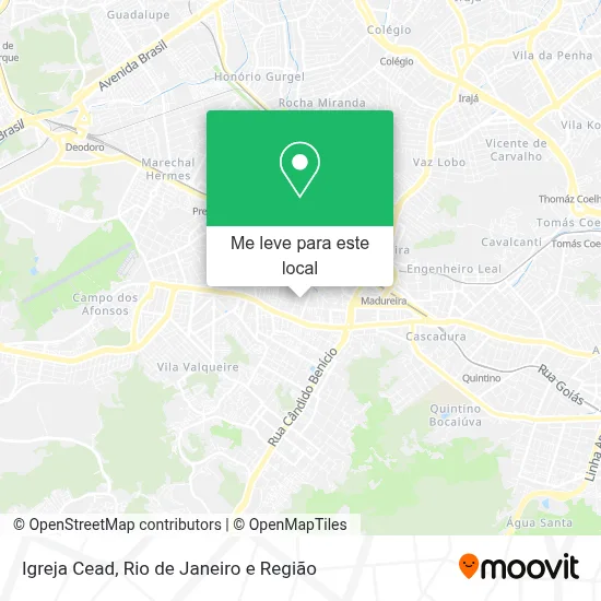 Igreja Cead mapa