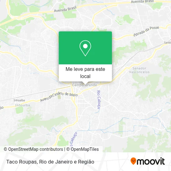 Taco Roupas mapa