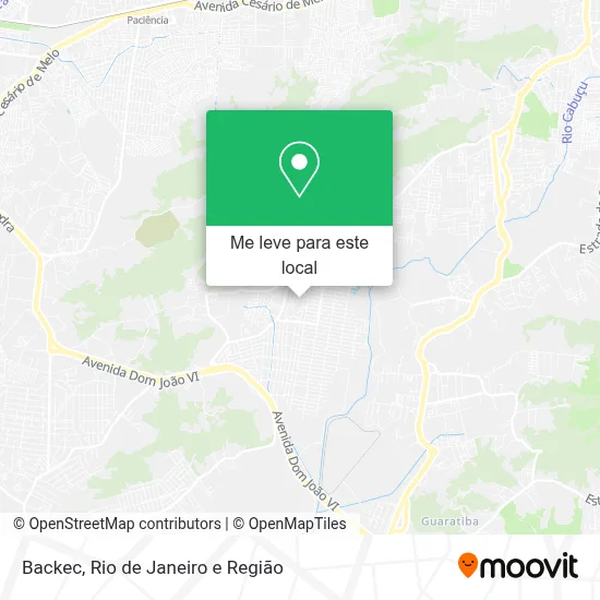 Backec mapa