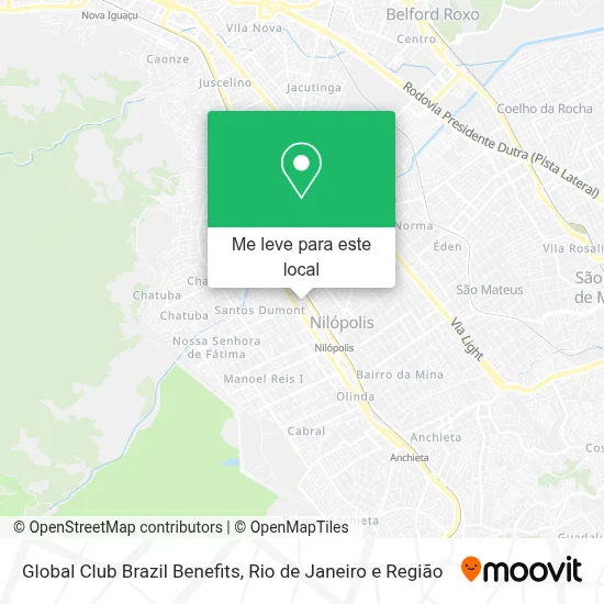 Global Club Brazil Benefits mapa