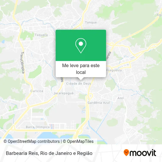 Barbearia Reis mapa