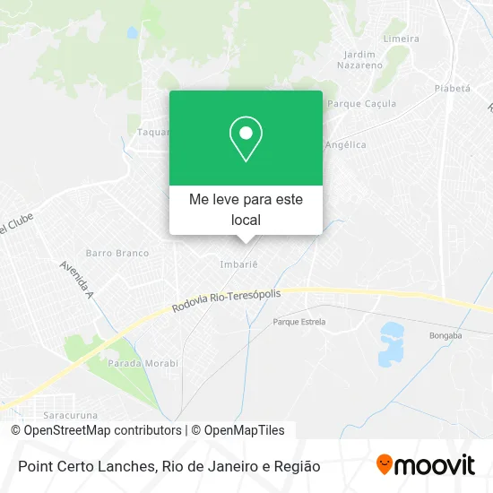 Point Certo Lanches mapa