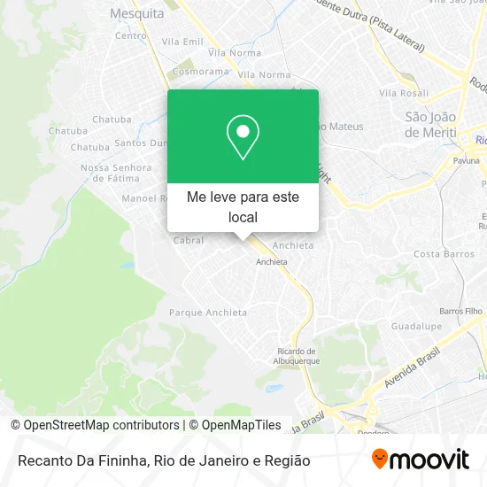 Recanto Da Fininha mapa