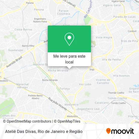 Ateliê Das Divas mapa