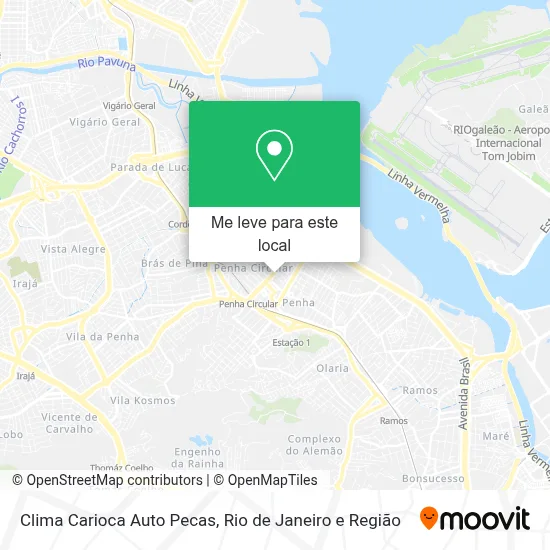 Clima Carioca Auto Pecas mapa