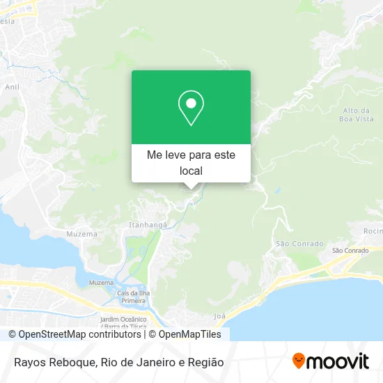 Rayos Reboque mapa
