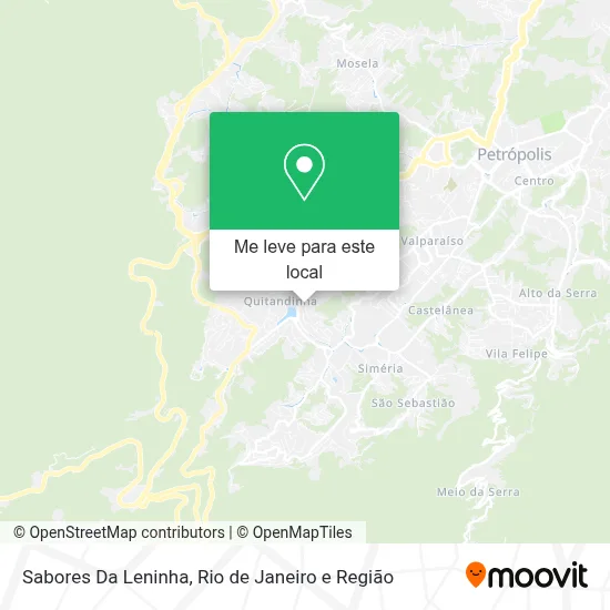 Sabores Da Leninha mapa