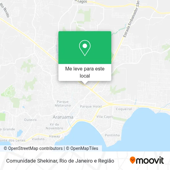 Comunidade Shekinar mapa