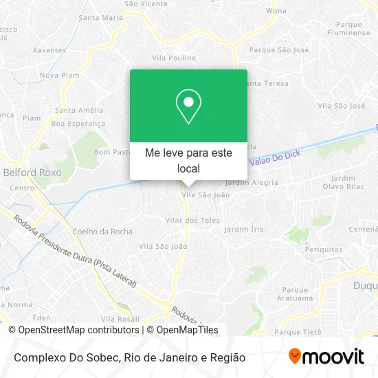 Complexo Do Sobec mapa