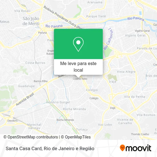 Santa Casa Card mapa
