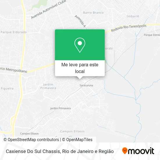 Caxiense Do Sul Chassis mapa