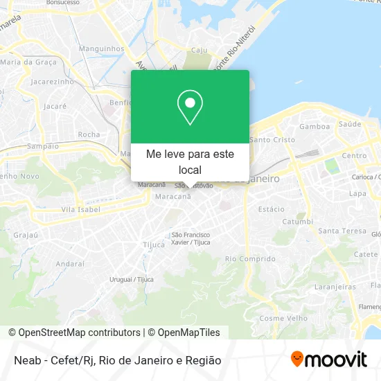 Neab - Cefet/Rj mapa