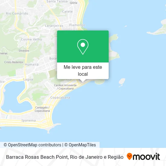 Barraca Rosas Beach Point mapa