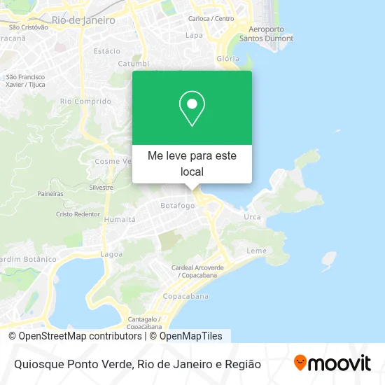 Quiosque Ponto Verde mapa