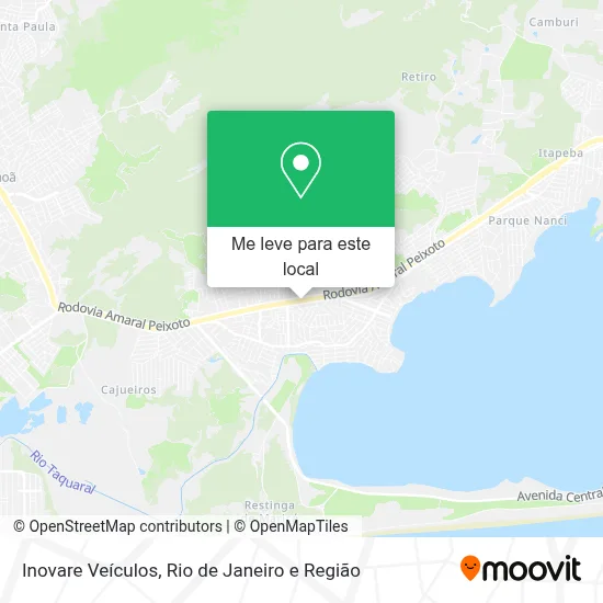 Inovare Veículos mapa