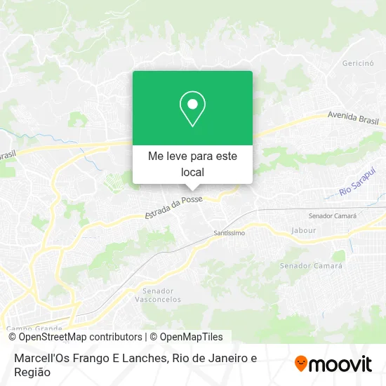 Marcell'Os Frango E Lanches mapa