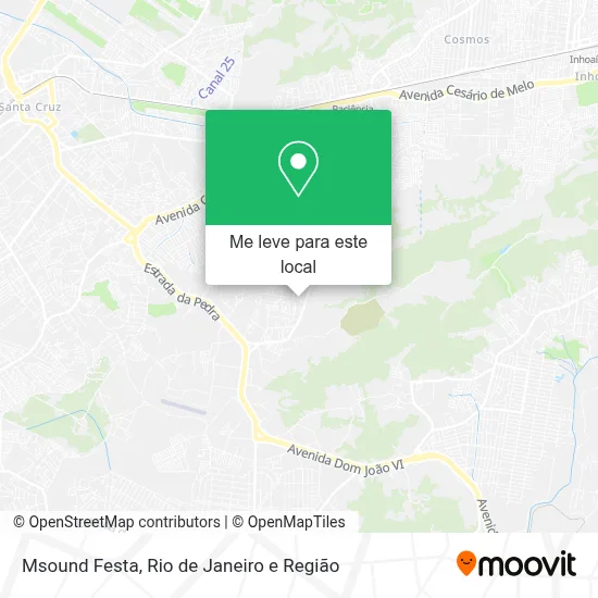 Msound Festa mapa