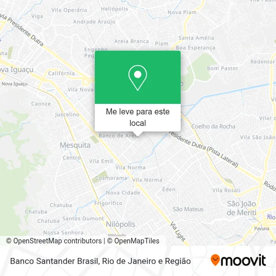 Banco Santander Brasil mapa