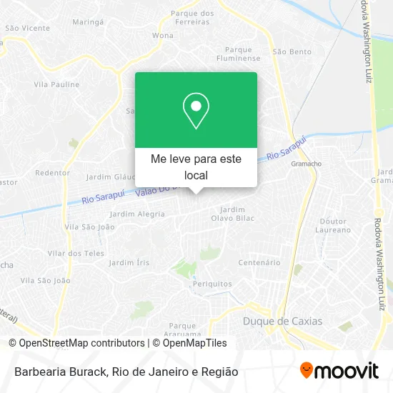 Barbearia Burack mapa