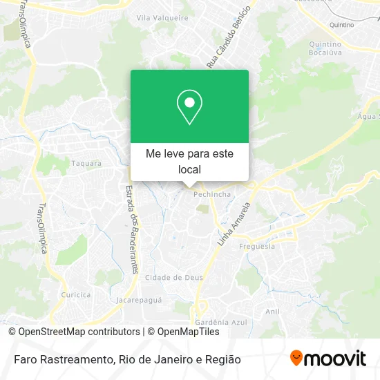 Faro Rastreamento mapa