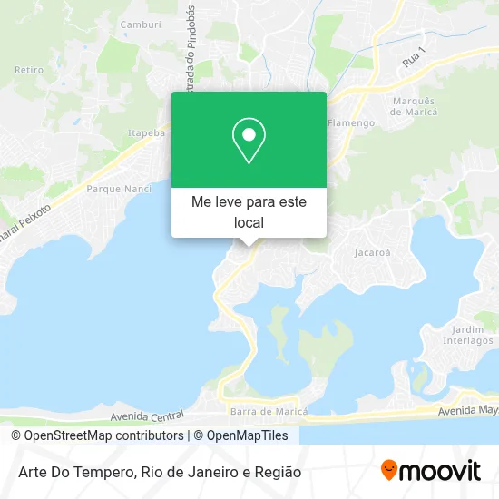 Arte Do Tempero mapa