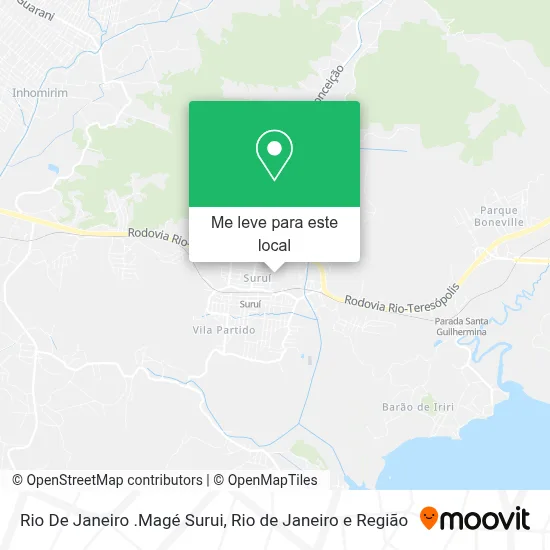 Rio De Janeiro .Magé Surui mapa
