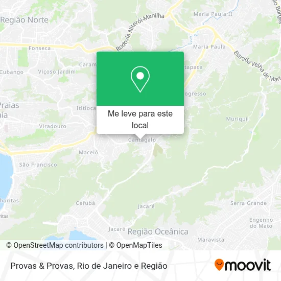 Provas & Provas mapa