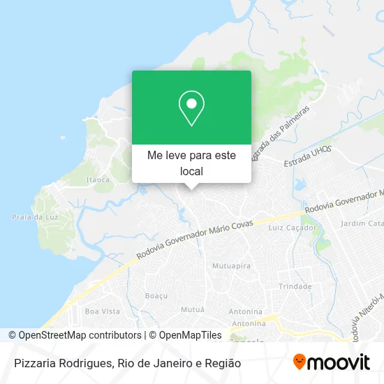 Pizzaria Rodrigues mapa