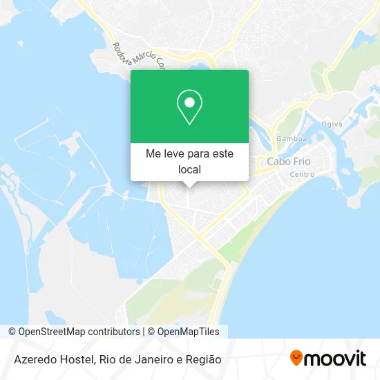 Azeredo Hostel mapa