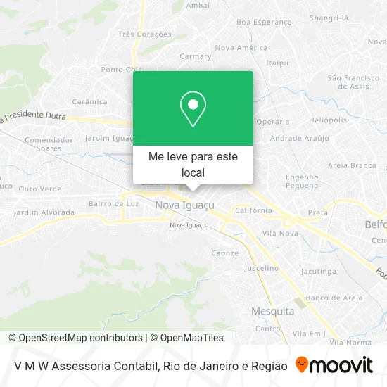 V M W Assessoria Contabil mapa