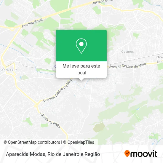 Aparecida Modas mapa