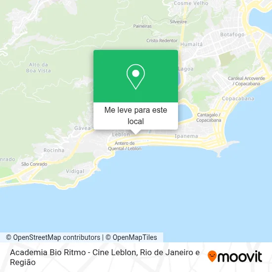 Academia Bio Ritmo - Cine Leblon mapa