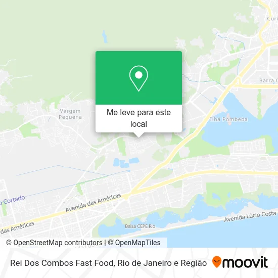 Rei Dos Combos Fast Food mapa